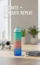GlowFlow: The All-Day Motivational Water Bottle