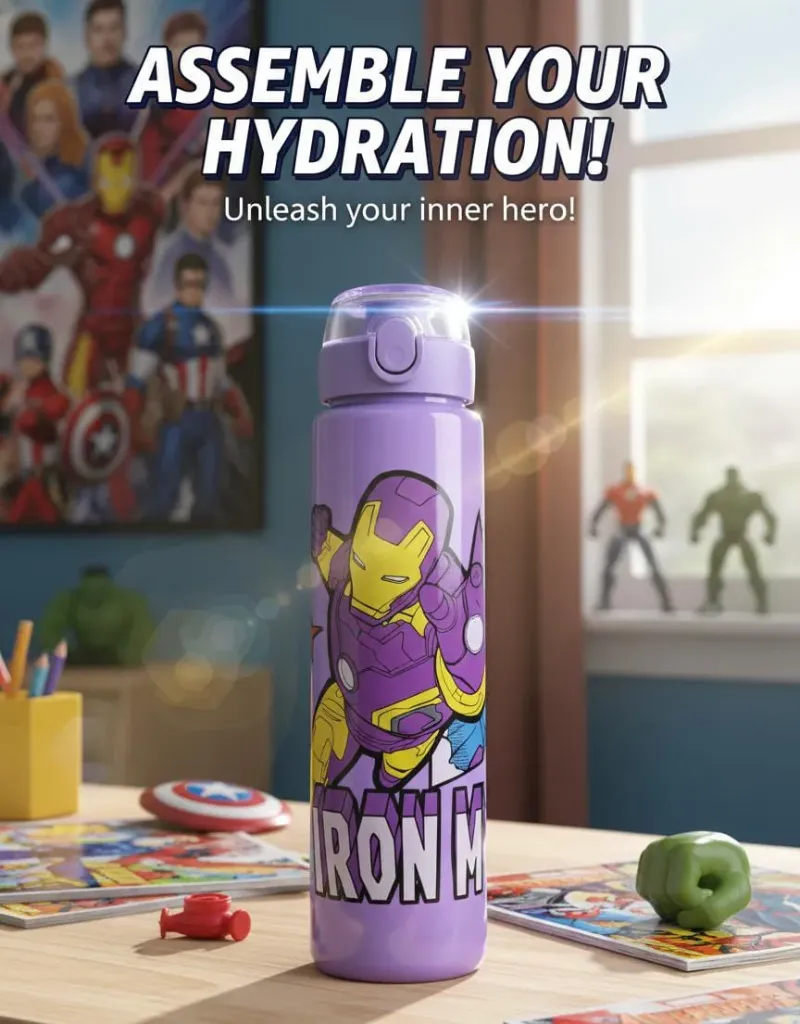 Stark Sip: The Iron Avenger Water Bottle