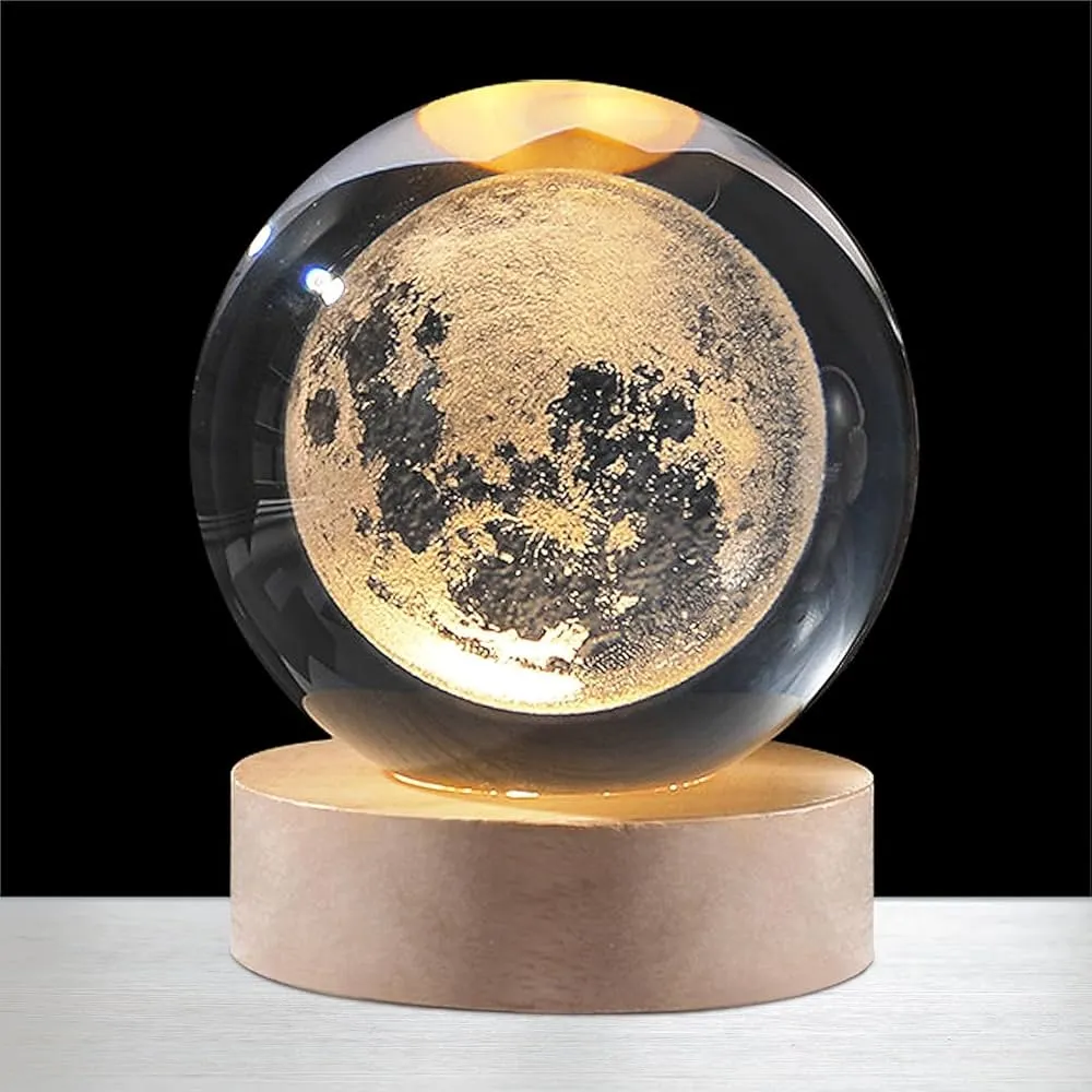 LunaGlow: The 3D Moon Crystal Sphere