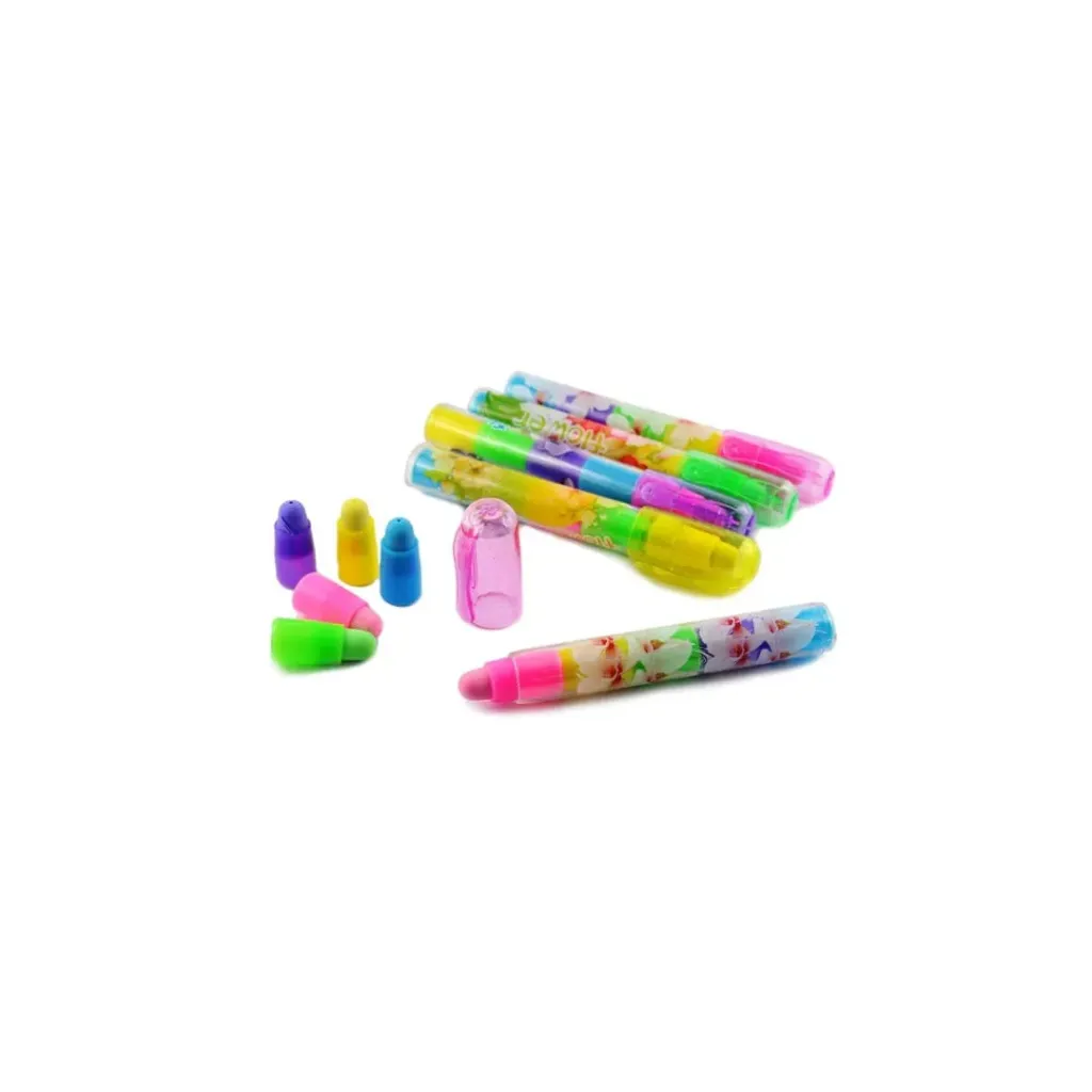 Color Pop Flower Erasers
