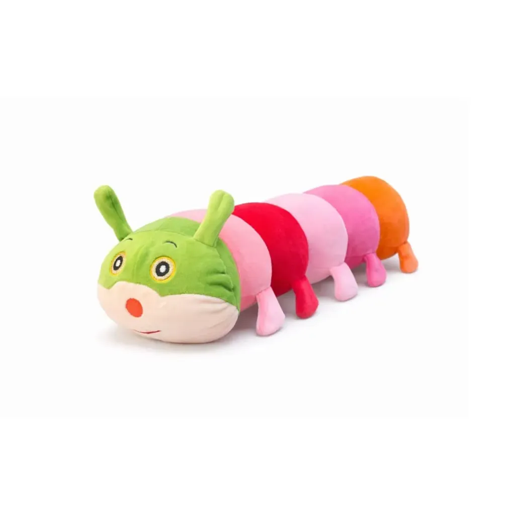 Cuddle-Pillar: The Rainbow Segmented Caterpillar Plush